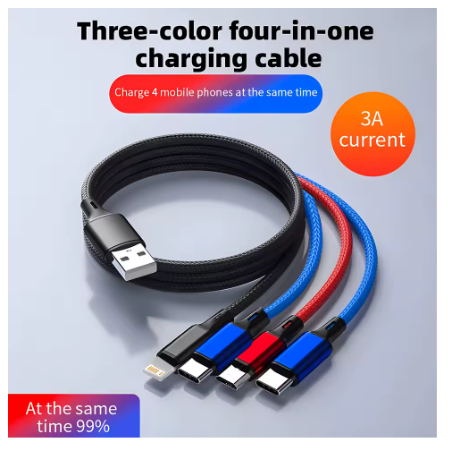 4 In 1 USB charging cable