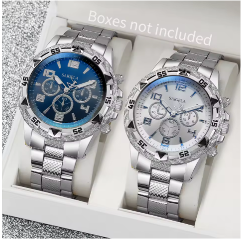 2pcs/set Men's Business Watches