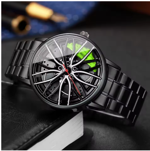 Men's Sports Car Wheel Watch