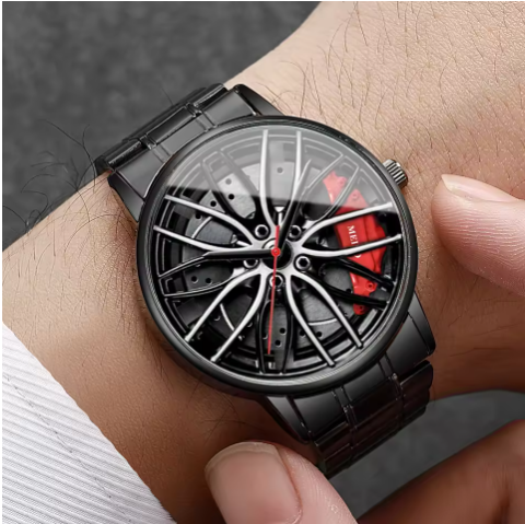 Men's Sports Car Wheel Watch