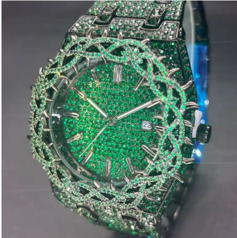 Ice Diamond Thorn Watch
