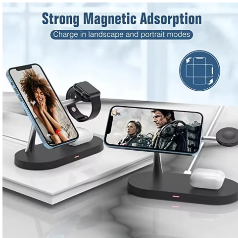 3 in 1 Wireless Charger Stand With Night Light