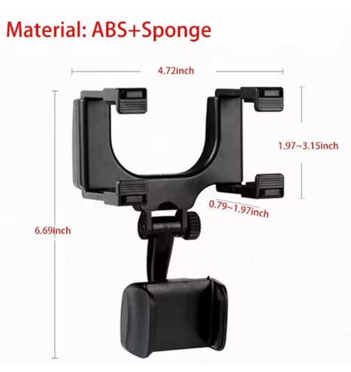 Rearview Mirror Phone Holder