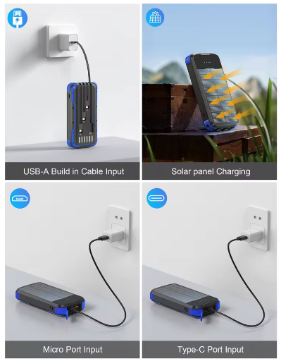 40,000maH power bank with solar