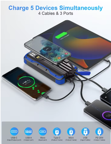 40,000maH power bank with solar