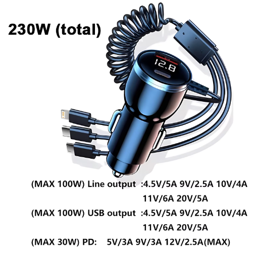 5 Way Car Charger