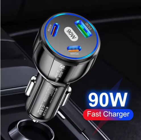 90W Fast Charger 3 Ports