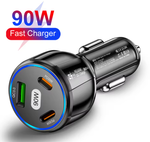 90W Fast Charger 3 Ports