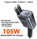 4 IN 1 Retractable Car Charger