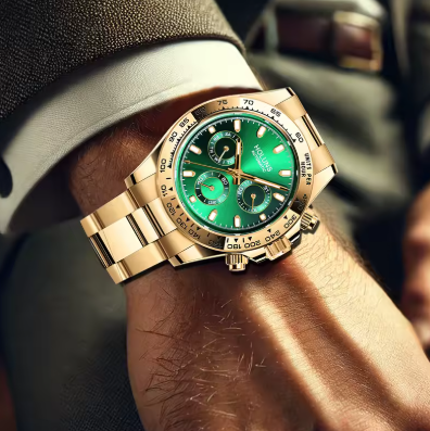 Green Vintage Men's Watch