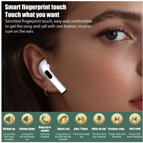 2024Pro 4 TWS Wireless Bluetooth Earbuds