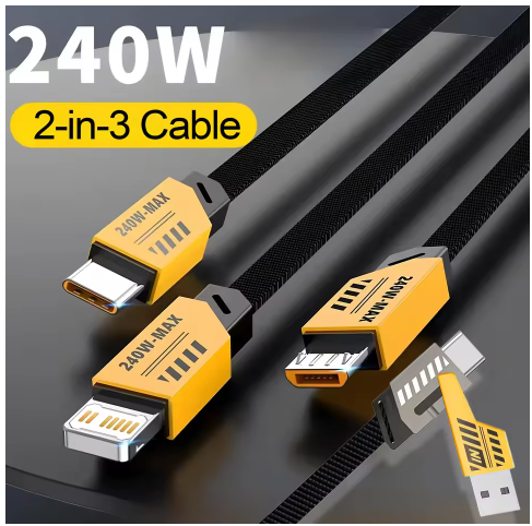 3 In 2 240W Fast Charging Cord