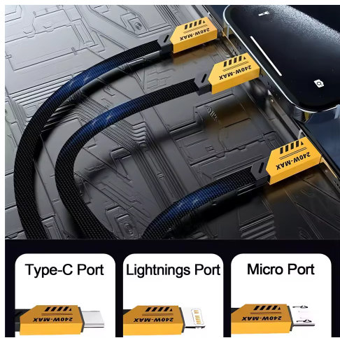 3 In 2 240W Fast Charging Cord