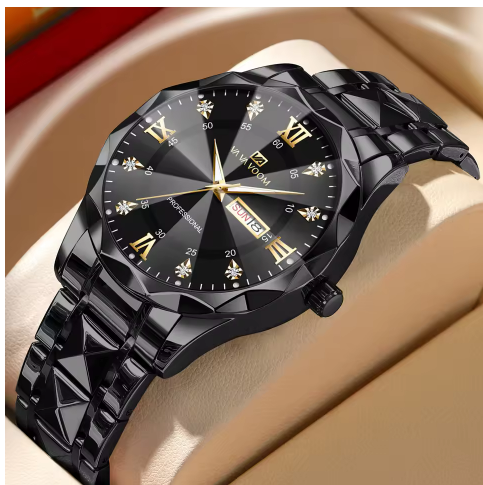Men's Water Diamond Luxury Quartz