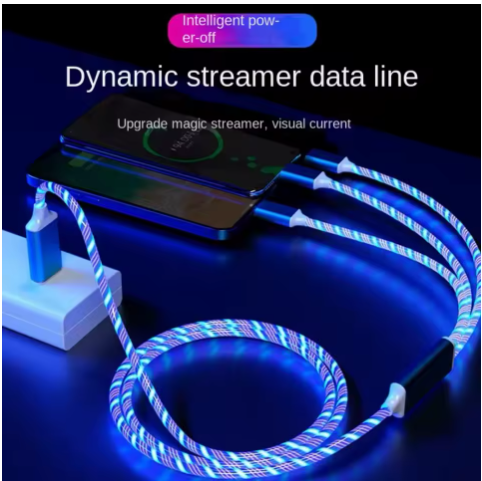 3 IN 1 Glowing LED Light Phone Charger