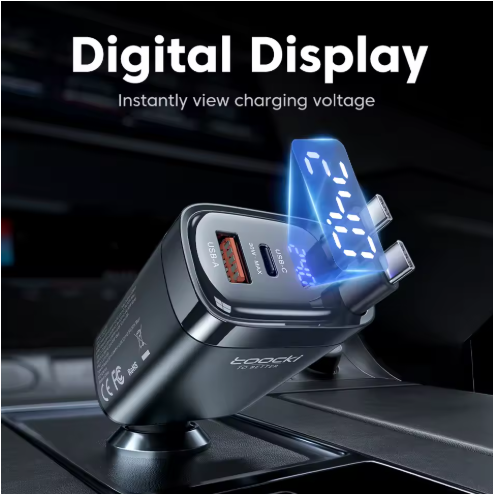 4 IN 1 Retractable Car Charger