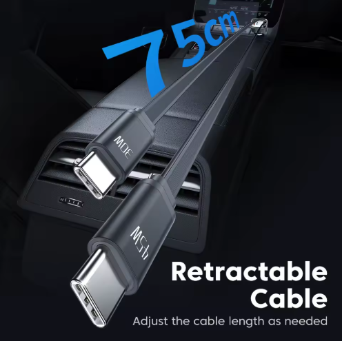 4 IN 1 Retractable Car Charger