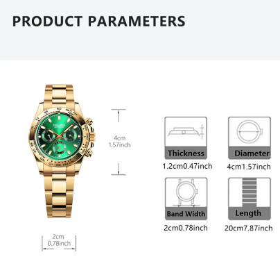 Green Vintage Men's Watch