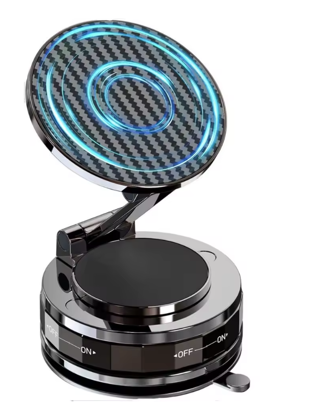Magnetic Suction Cup Phone Mount Magsafe 360° Adjustable Magnetic Pocket Size Foldable Car Mount