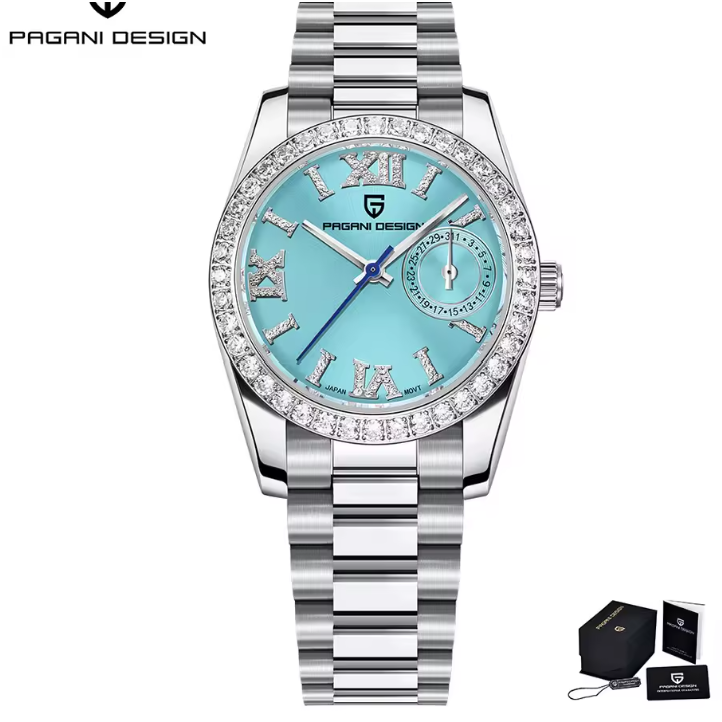 Luxury Quartz Watch For Women Fashion Waterproof Sapphire Clock