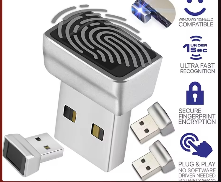 New USB Fingerprint Reader Moddule Laptop Fingerprint Unlocking Biometric Scanner