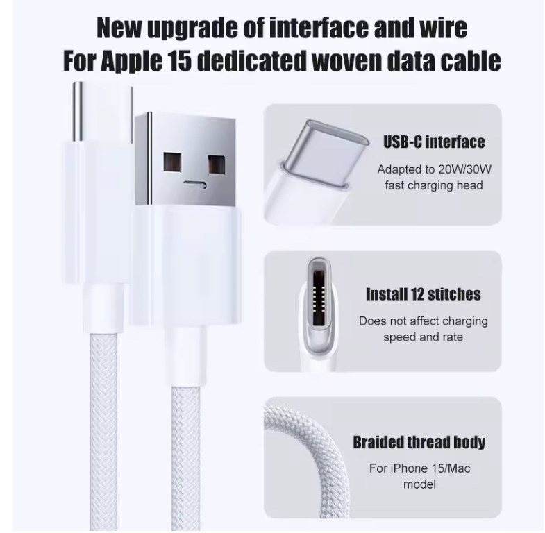 60W USB C Phone Cable