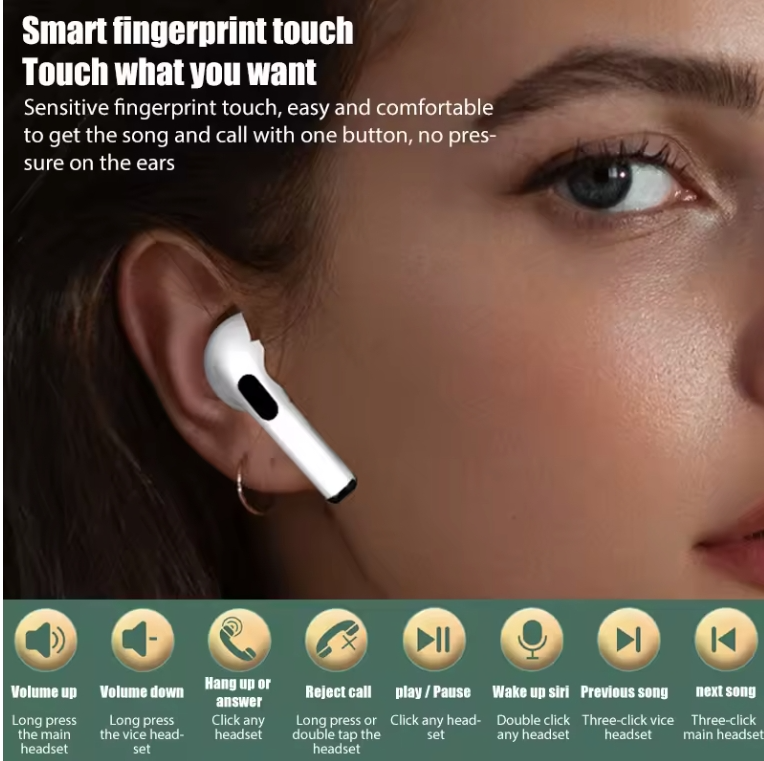 2024Pro 4 TWS Wireless Bluetooth Earbuds