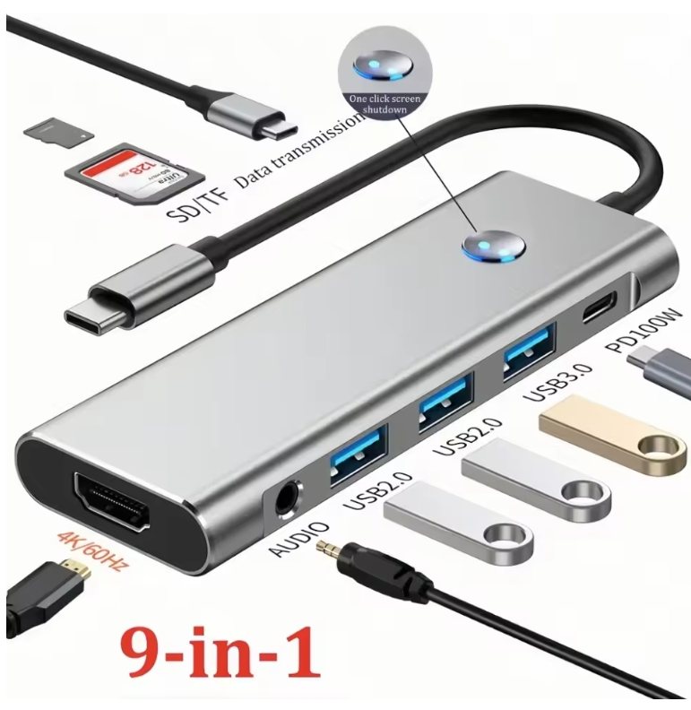Docking Station Splitter\ for MacBook PC USB Hub